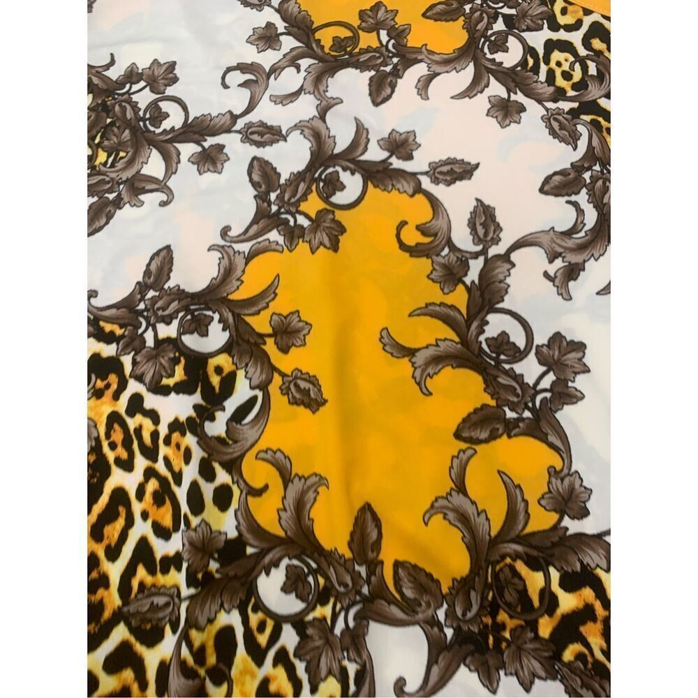 Chainlink Patterned Multicolored Asymmetrical Tan… - image 4